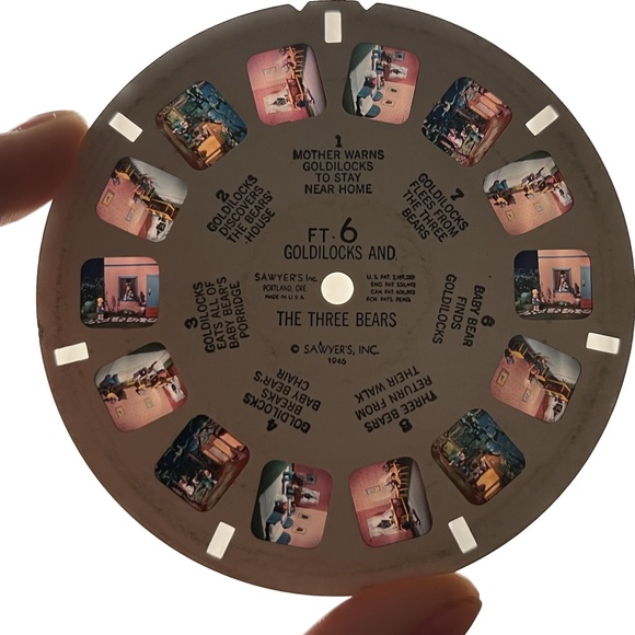 🎈2/$30 - VIEW-MASTER Reel FT-6 “Goldilocks and the Three Bears” 1948. - Picture 6 of 6